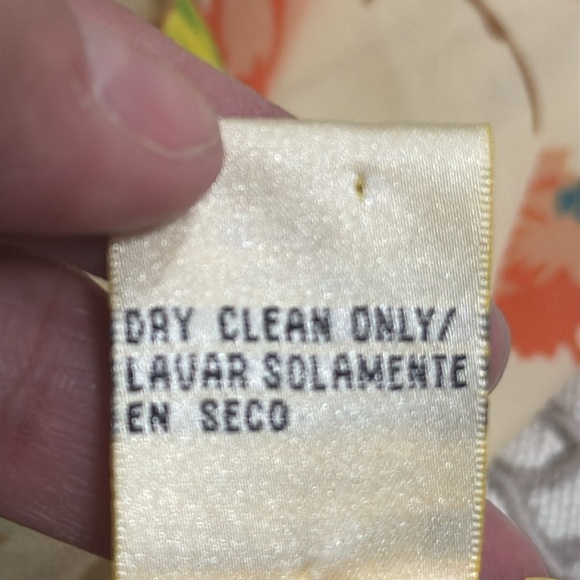 (R6) Ice Dress vintage 100% silk Floral Sleeveless, talla 20 - Picture 13 of 13